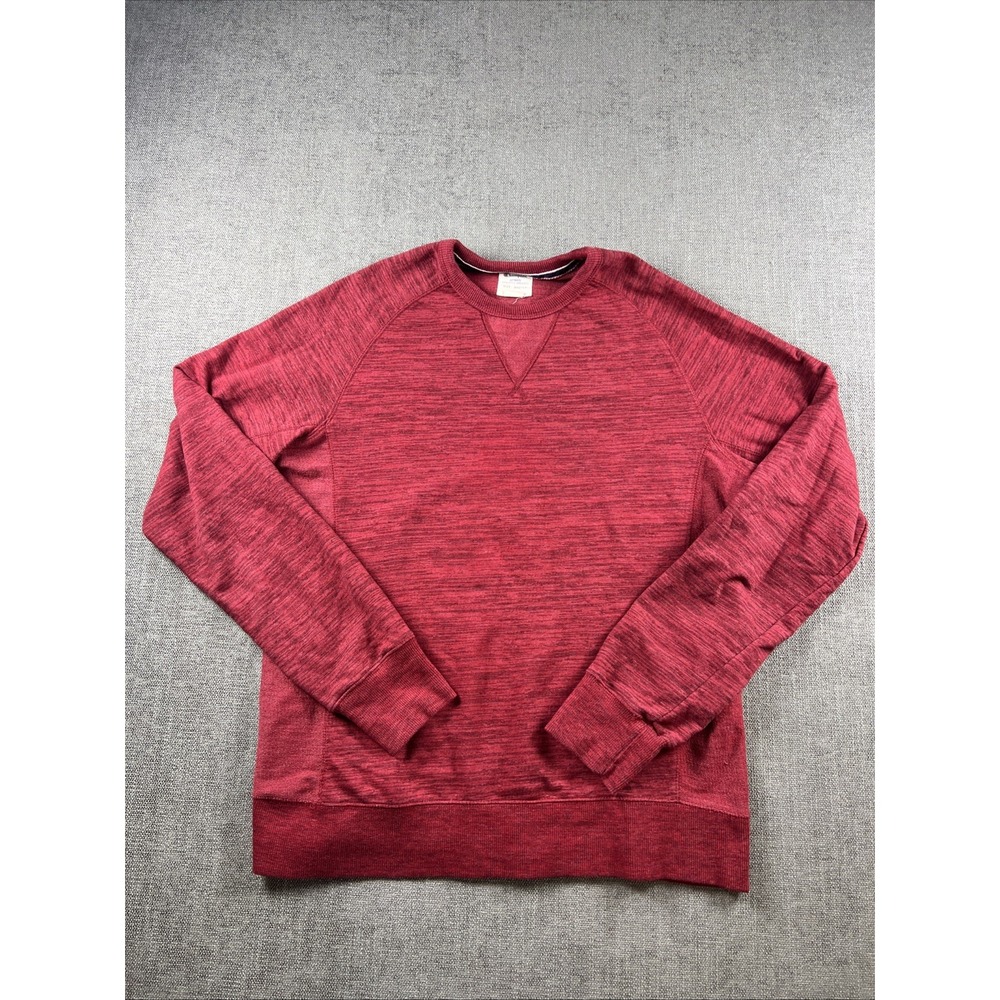 Champion Sweatshirt Mens Medium‎ Pullover Red Long Sleeve Crew Neck Athletic